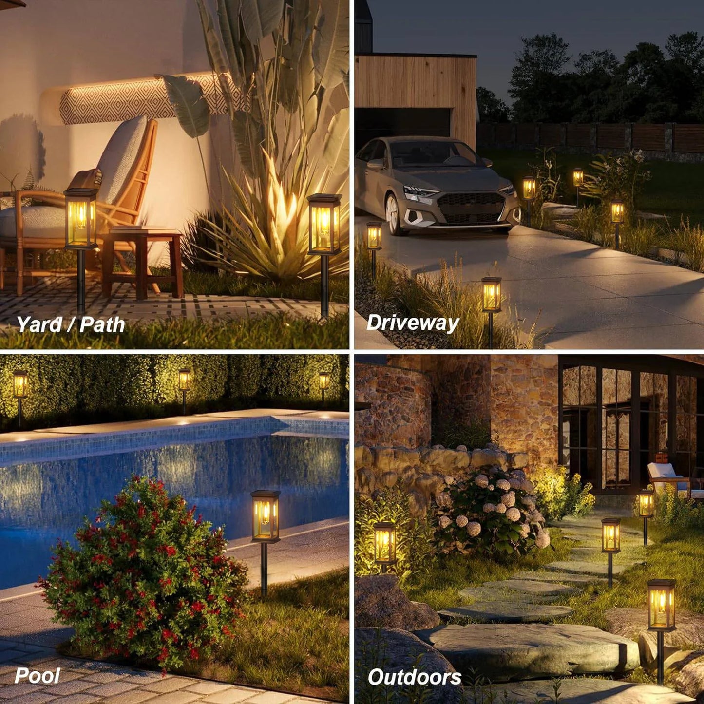 2 Pack and 6 Pack Solar Lights