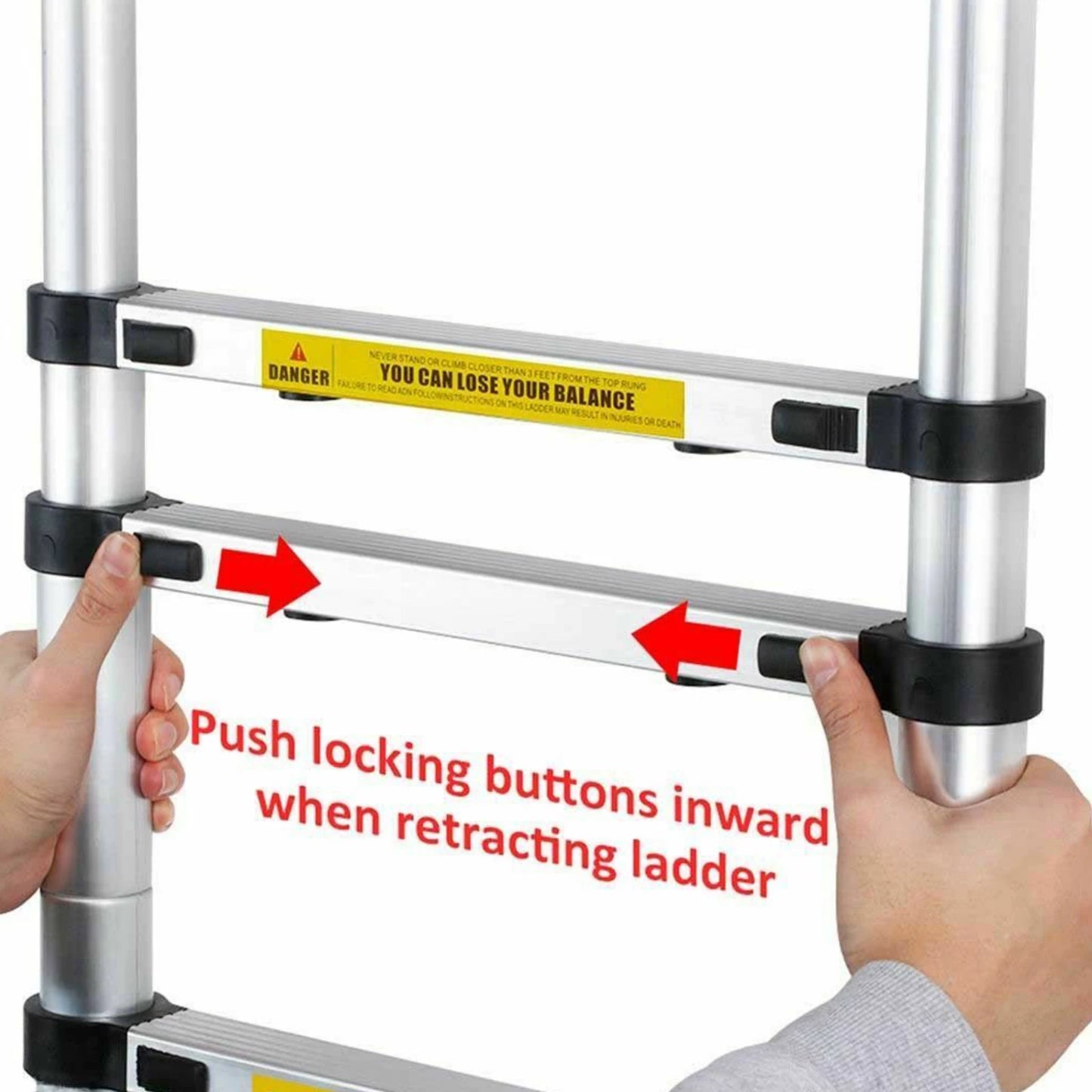 Telescopic Heavy Duty Extendable Multi-Purpose Folding Aluminium Ladder
