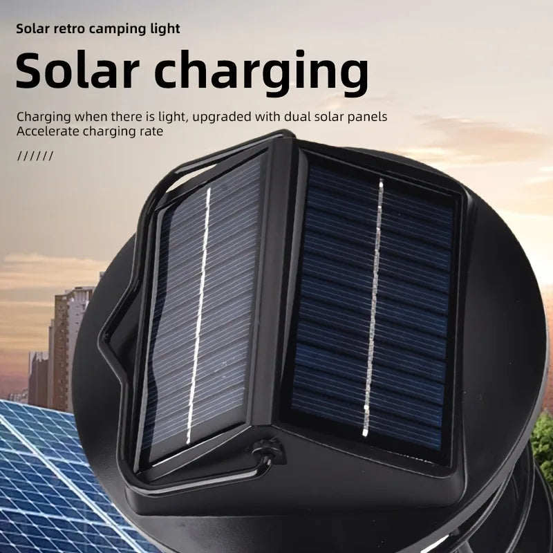 Solar Camping Chandelier Light, Waterproof LED Lights