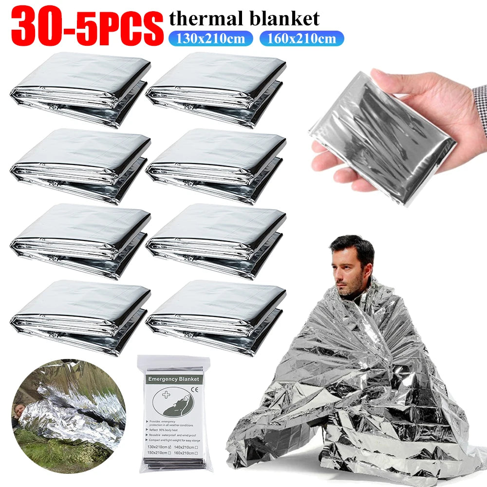 30 PC Emergency Rescue, Camping, Survival, Military, Rescue Blankets