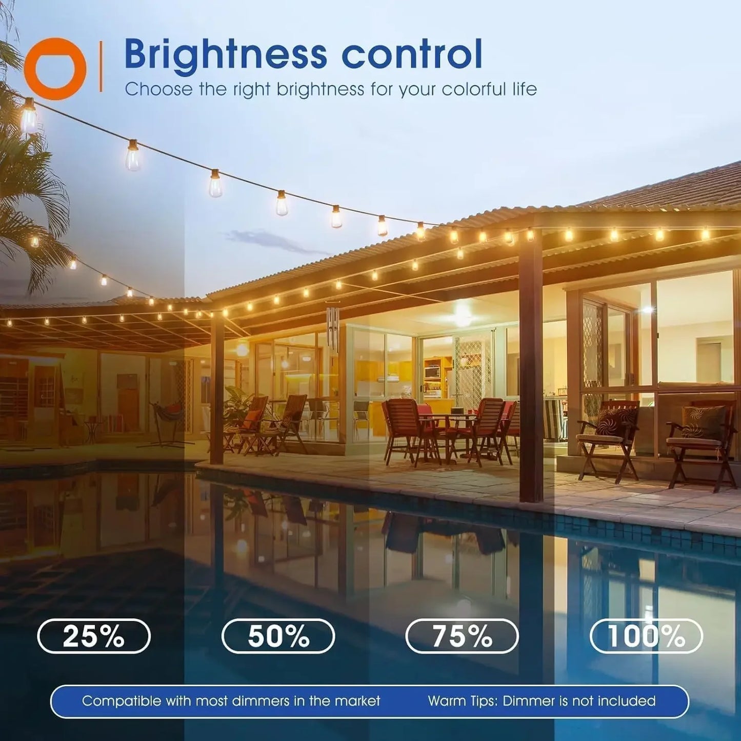 150FT LED Waterproof String Lights