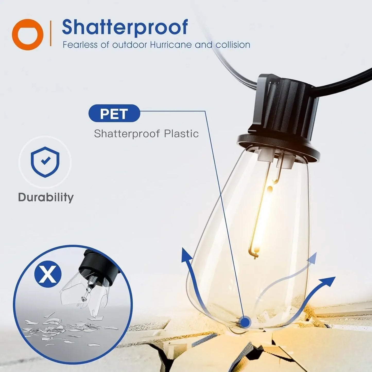 150FT LED Waterproof String Lights