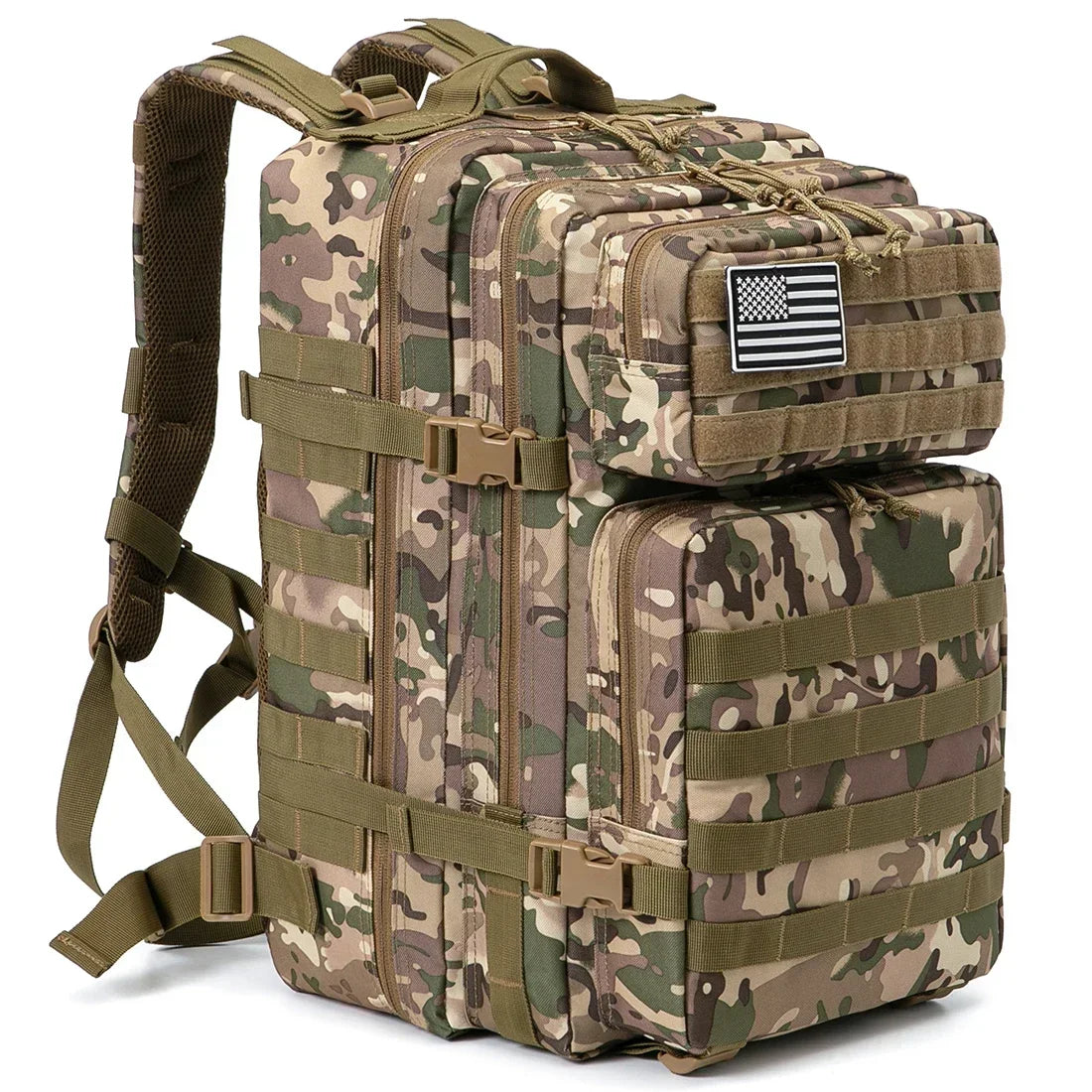 45L Tactical Heavy Duty Backpack Molle for Survival Assault Pack CCW 3 Day Survival Bag for Hiking, Trekking