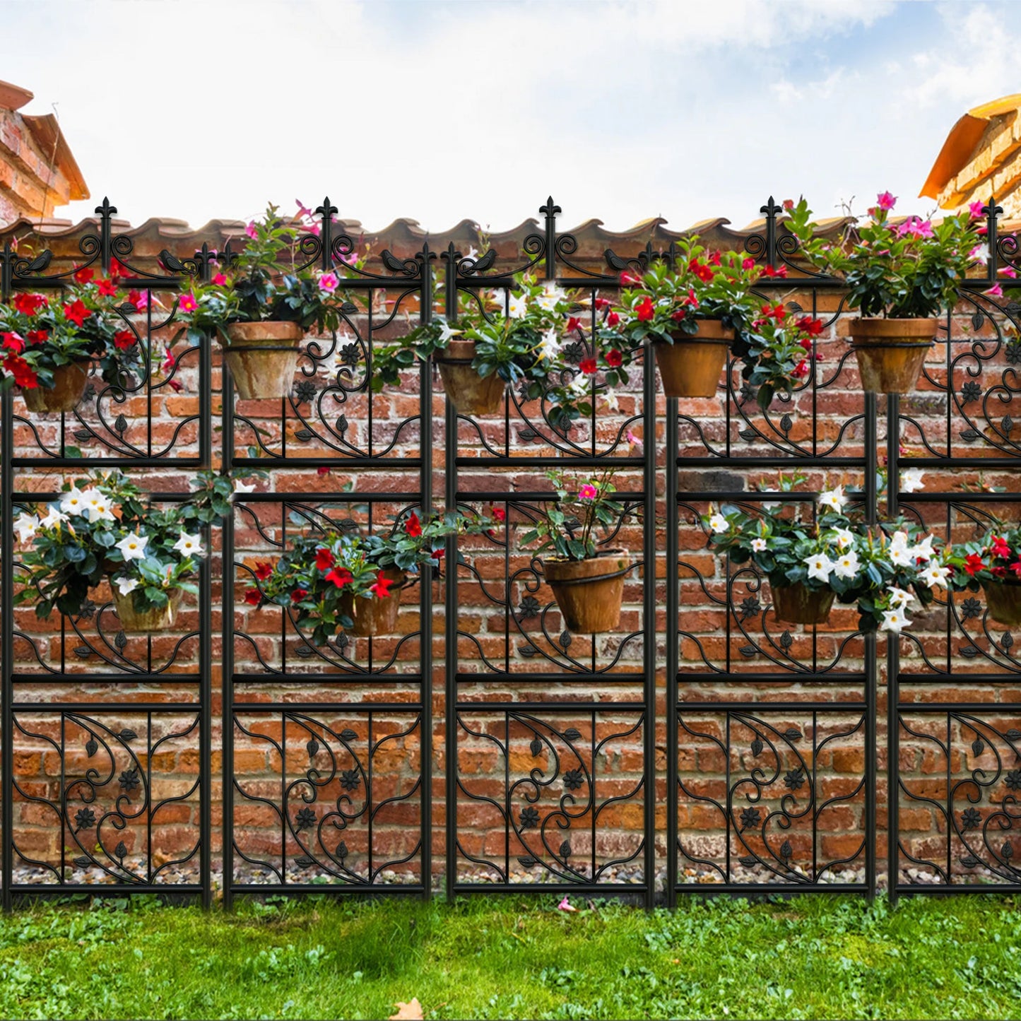 71 inch Metal Decorative Garden Trellis