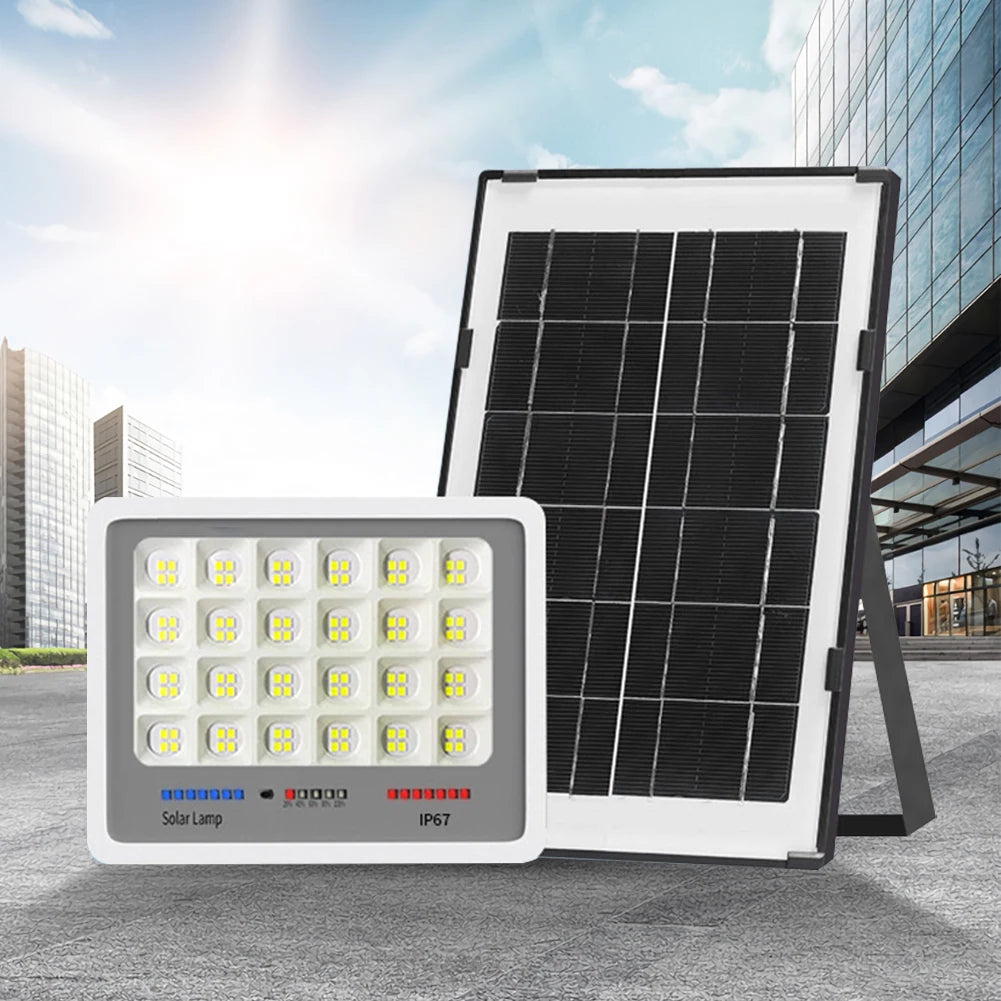 High-power Solar Lamp, Auto-On/Off, Includes Remote Control