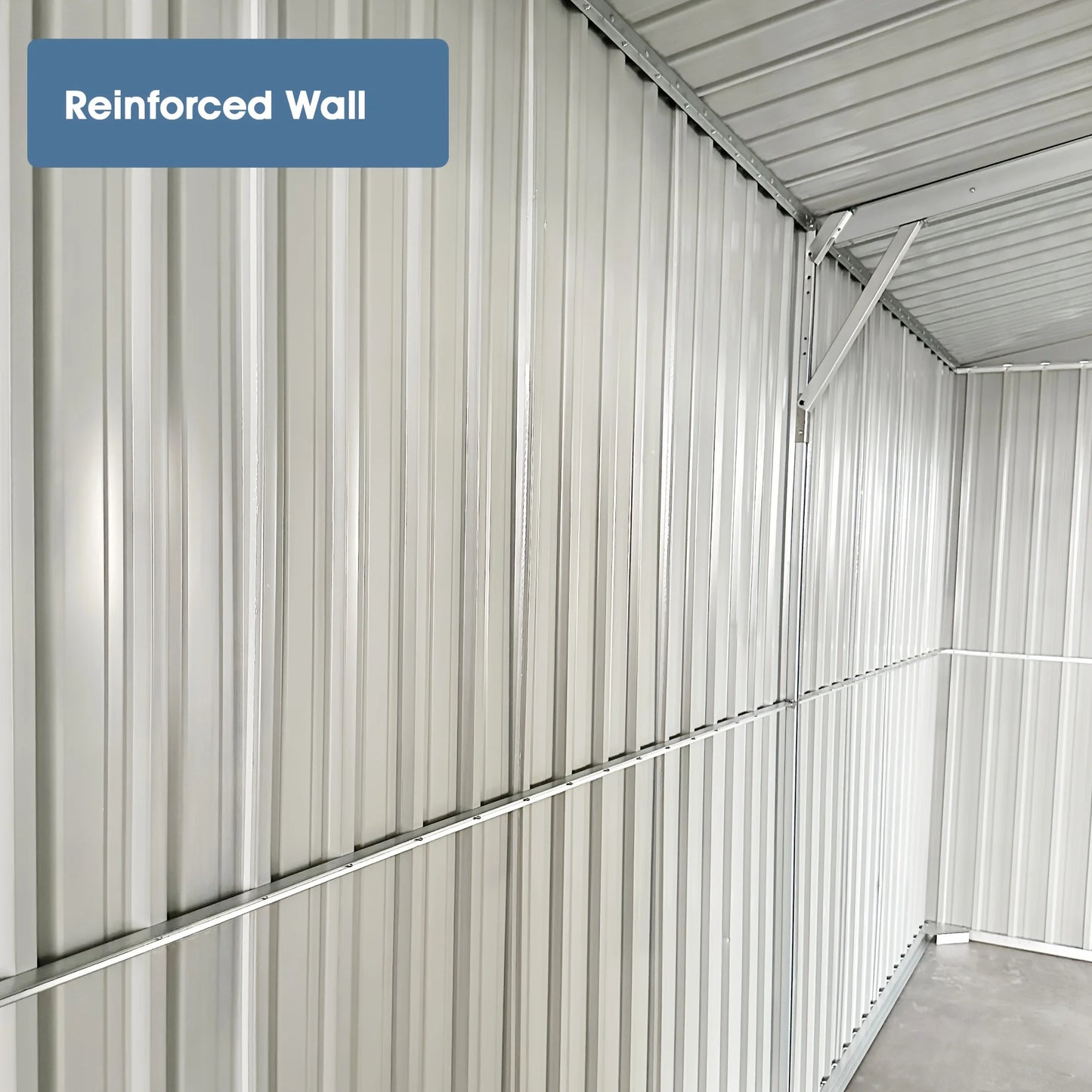 Heavy-Duty Large Metal Storage Shed 20x10FT / 13x20FT, With Double Doors, 4 Air Vents | For Car, Boat, RV