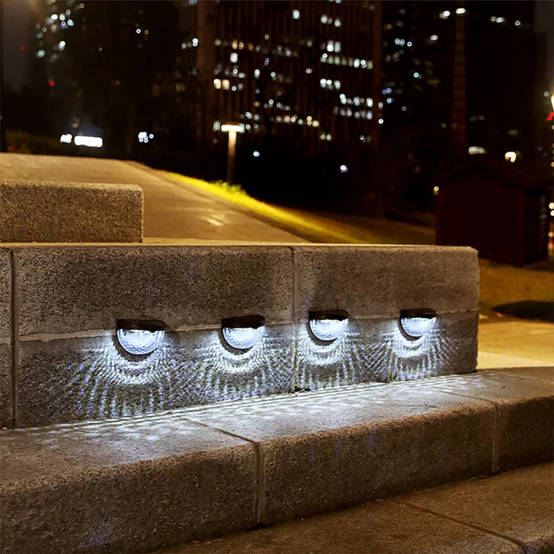 2 Piece Solar Wall Lamp, 6 LEDs, Waterproof