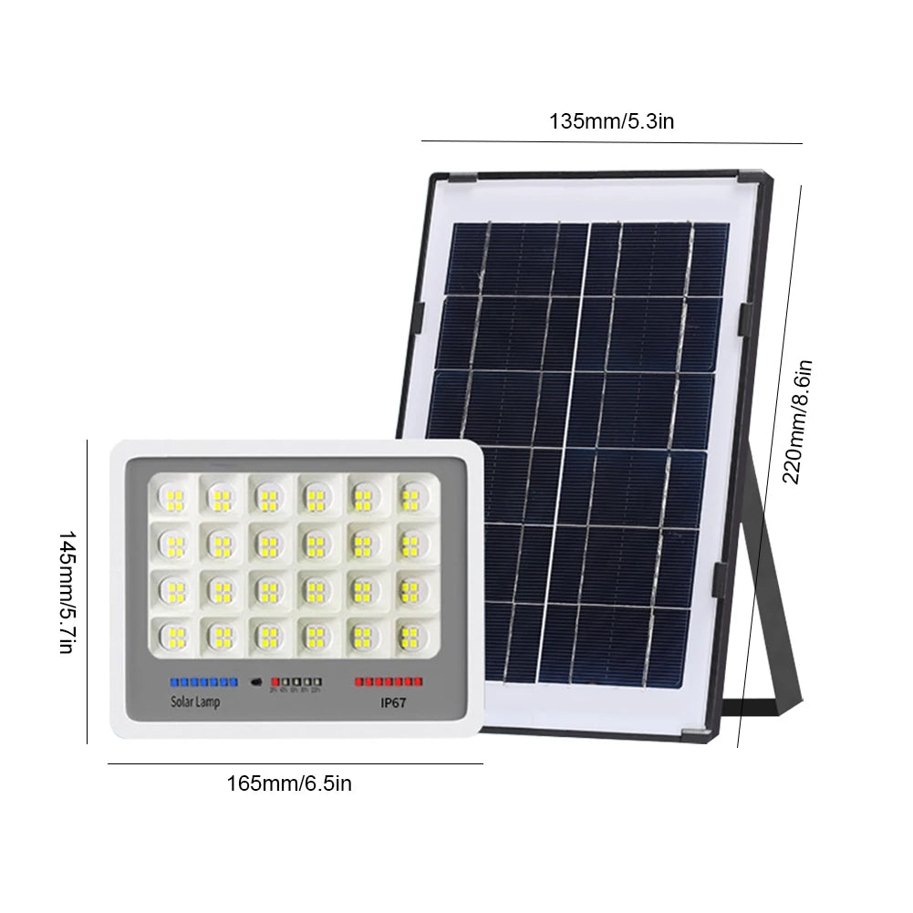 High-power Solar Lamp, Auto-On/Off, Includes Remote Control
