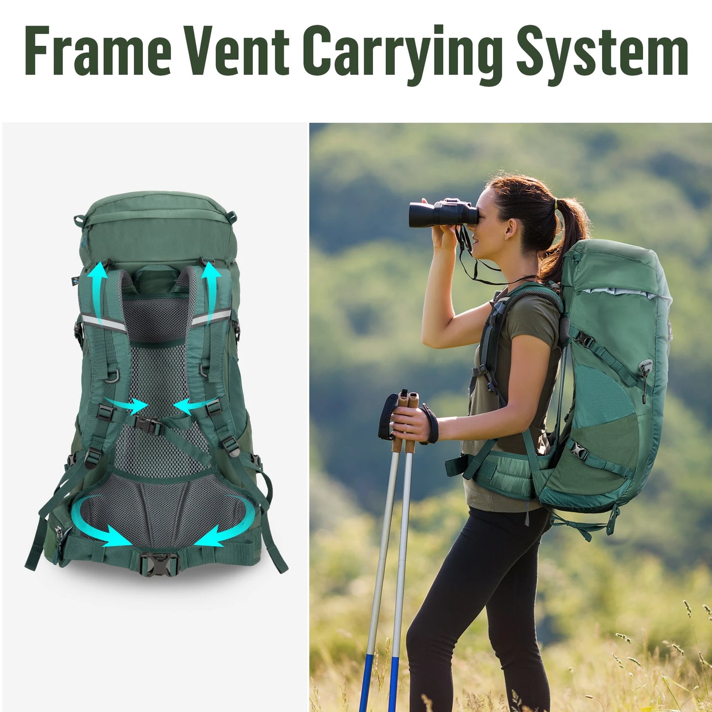 Ultralight Night Cat 30L Hiking Backpack Internal Frame; Fits both Men & Women