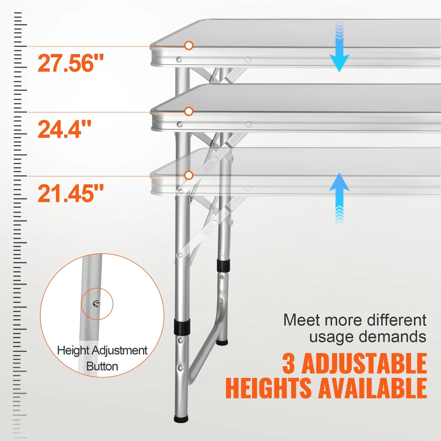 Folding Camping Kitchen Table, Quick set-up, Camping, Outdoor Picnics, BBQ, RV Traveling, Beach