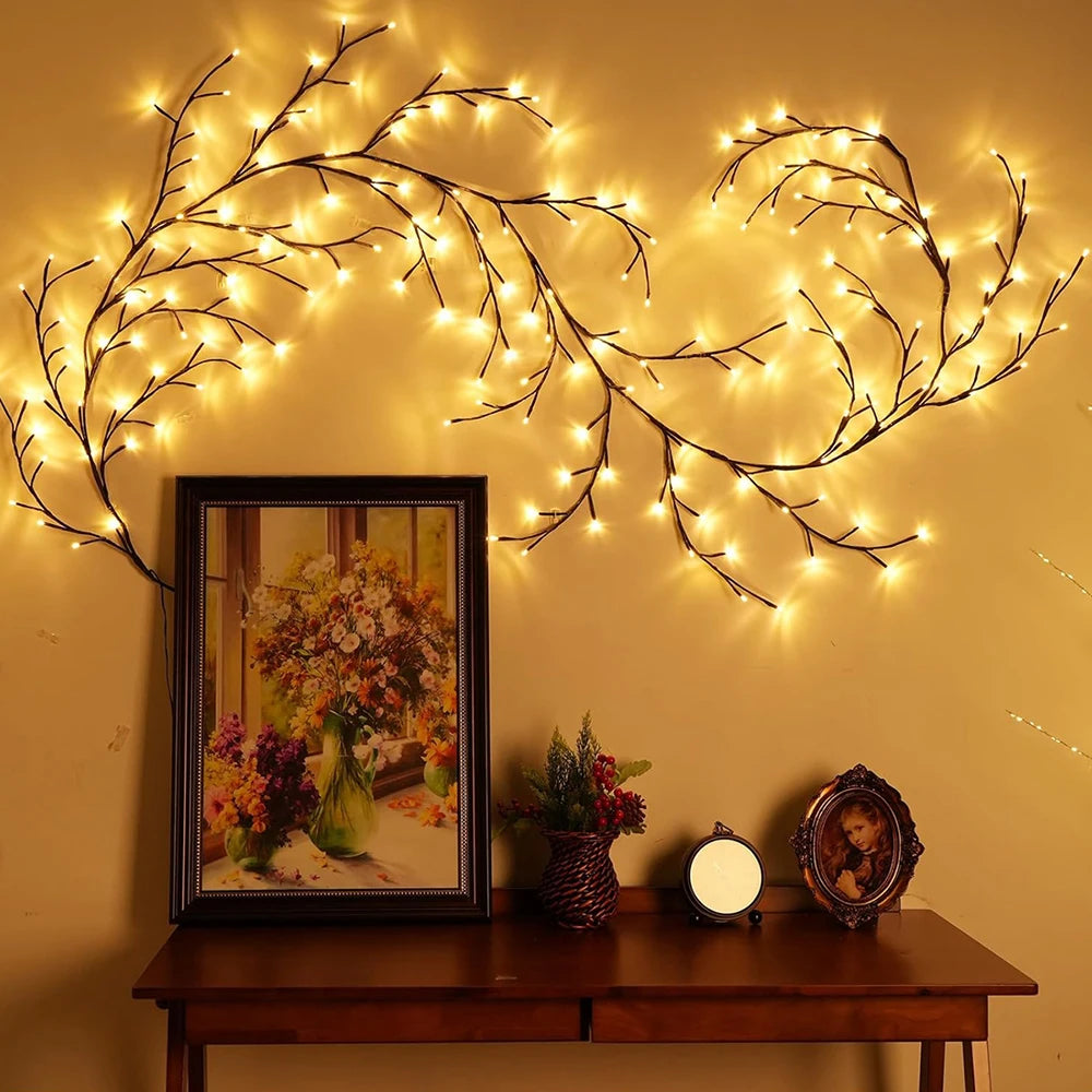 Light String Solar Tree and Vine Lamp, 96 LED, Waterproof