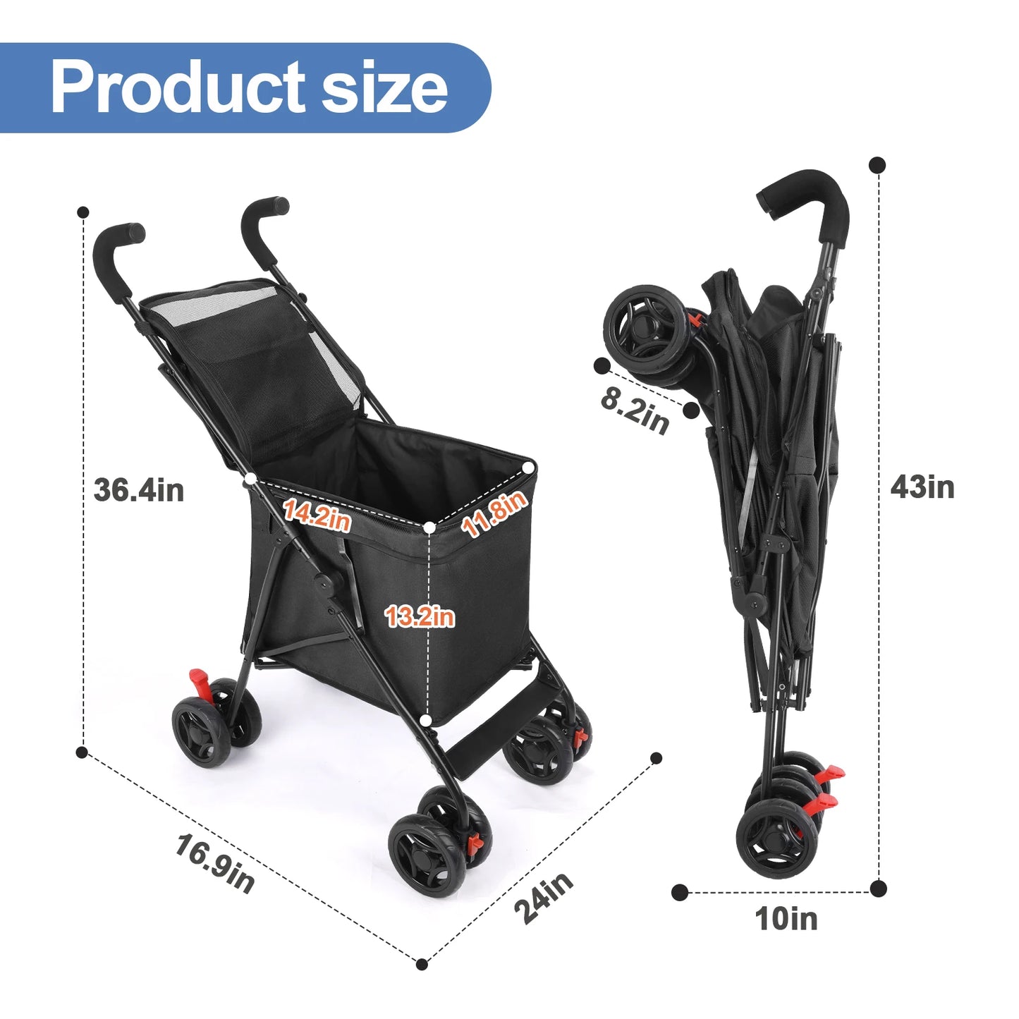 Multifunctional Folding Cart, Portable, Durable, Lightweight