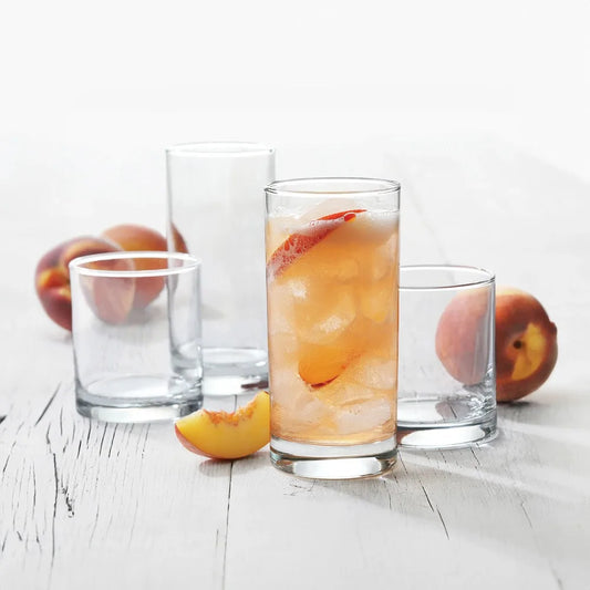 Cold Drinkware Set, Clear, 12-Piece