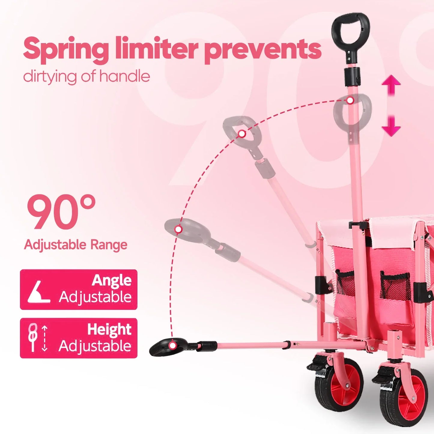 Collapsible Wagon with 52" Extender