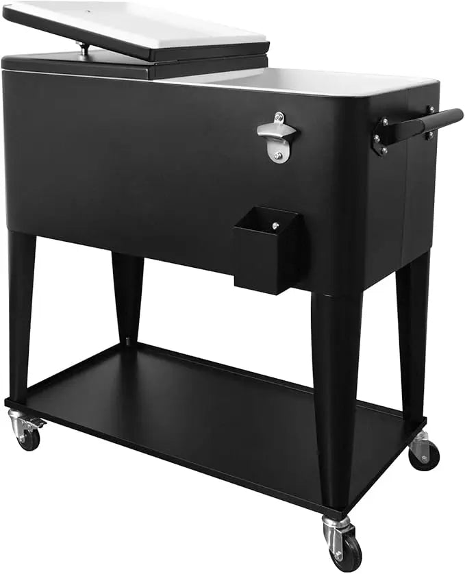80 Qt Portable Rolling Cooler/Ice Chest