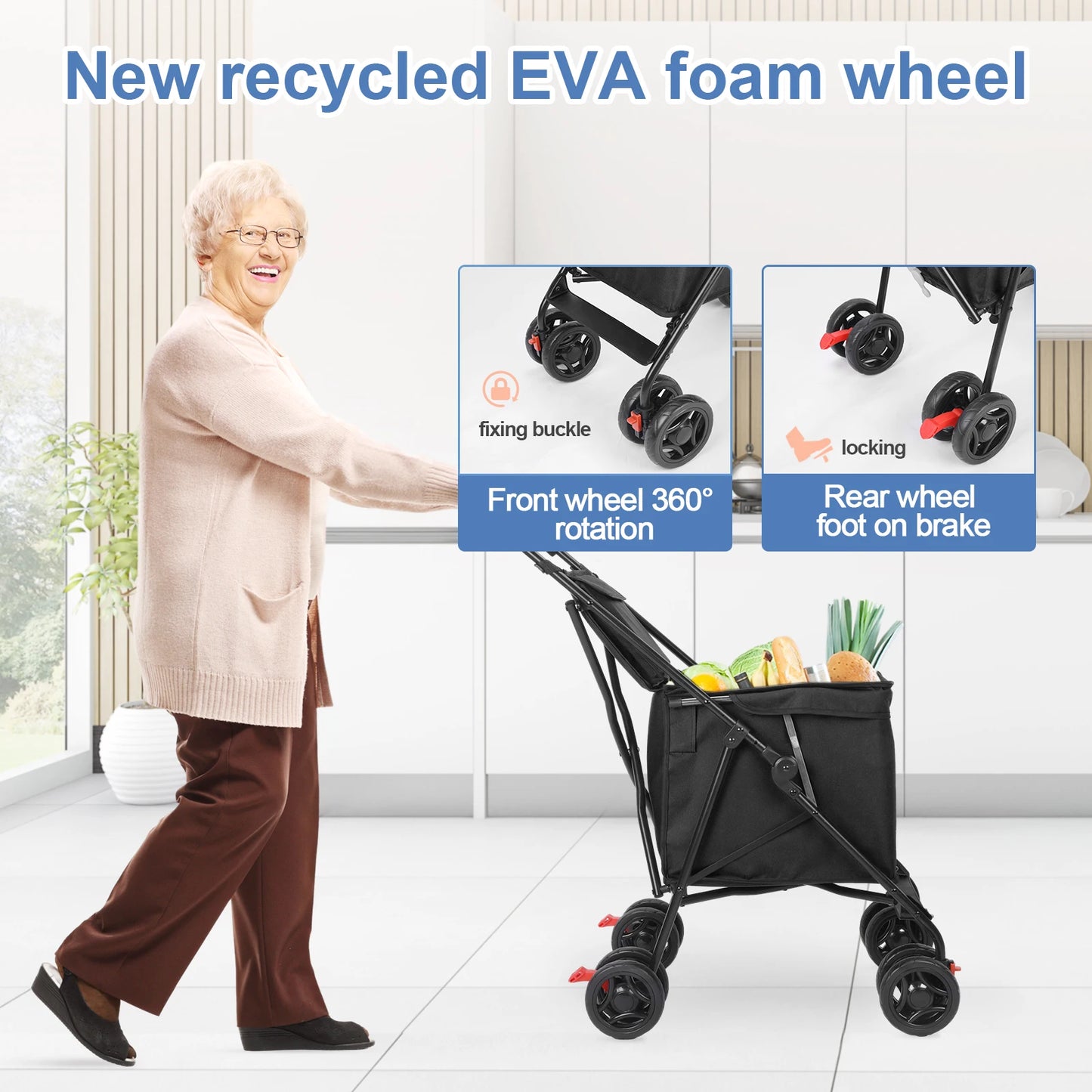 Multifunctional Folding Cart, Portable, Durable, Lightweight