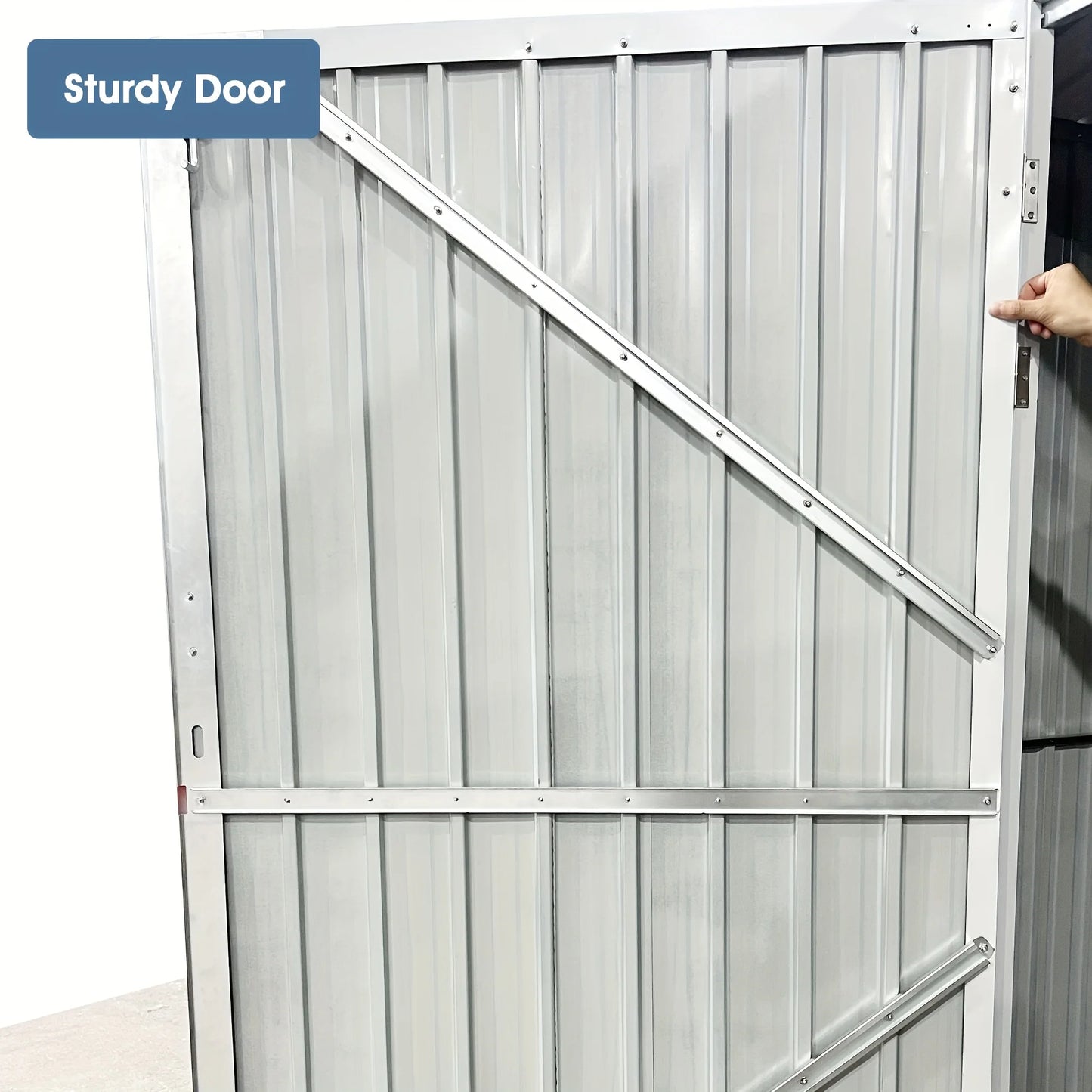 Heavy-Duty Large Metal Storage Shed 20x10FT / 13x20FT, With Double Doors, 4 Air Vents | For Car, Boat, RV