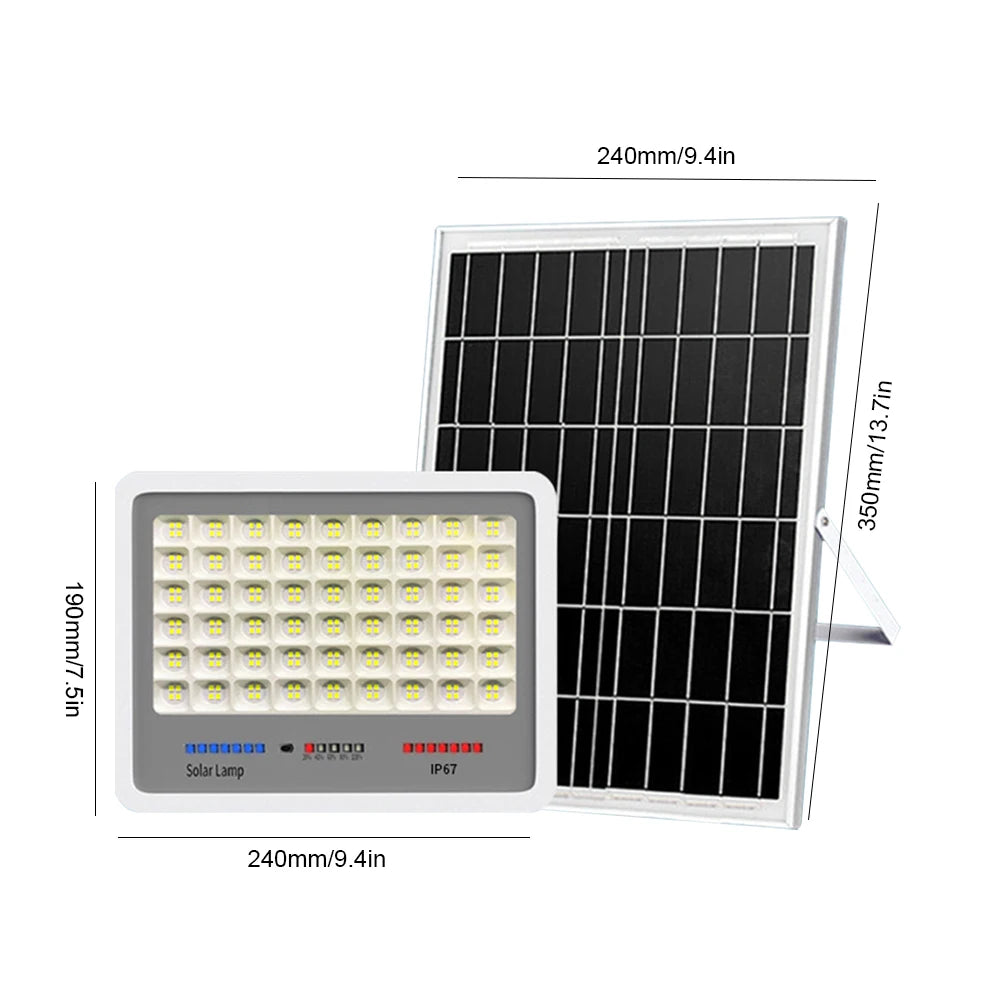 High-power Solar Lamp, Auto-On/Off, Includes Remote Control