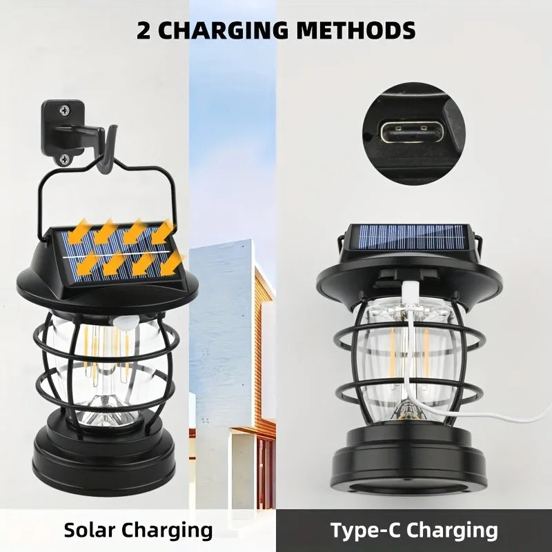 Solar Camping Chandelier Light, Waterproof LED Lights
