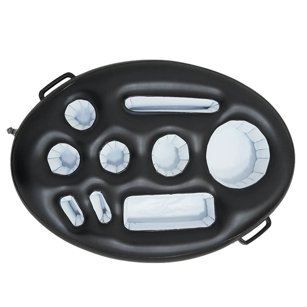 Multifunctional, Inflatable Floating Drink Holder