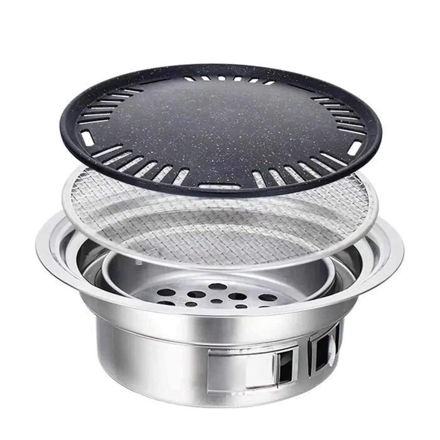 Japanese / Korean Style Stainless Hibachi BBQ Picnic Table Grill