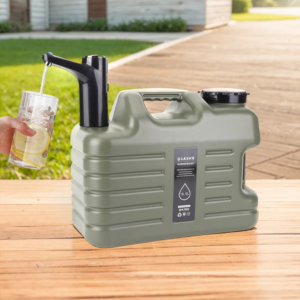Wireless Water Pumping Device, USB Rechargeable Mini Water Pump, One Key Switch, Auto Water Pump for Camping