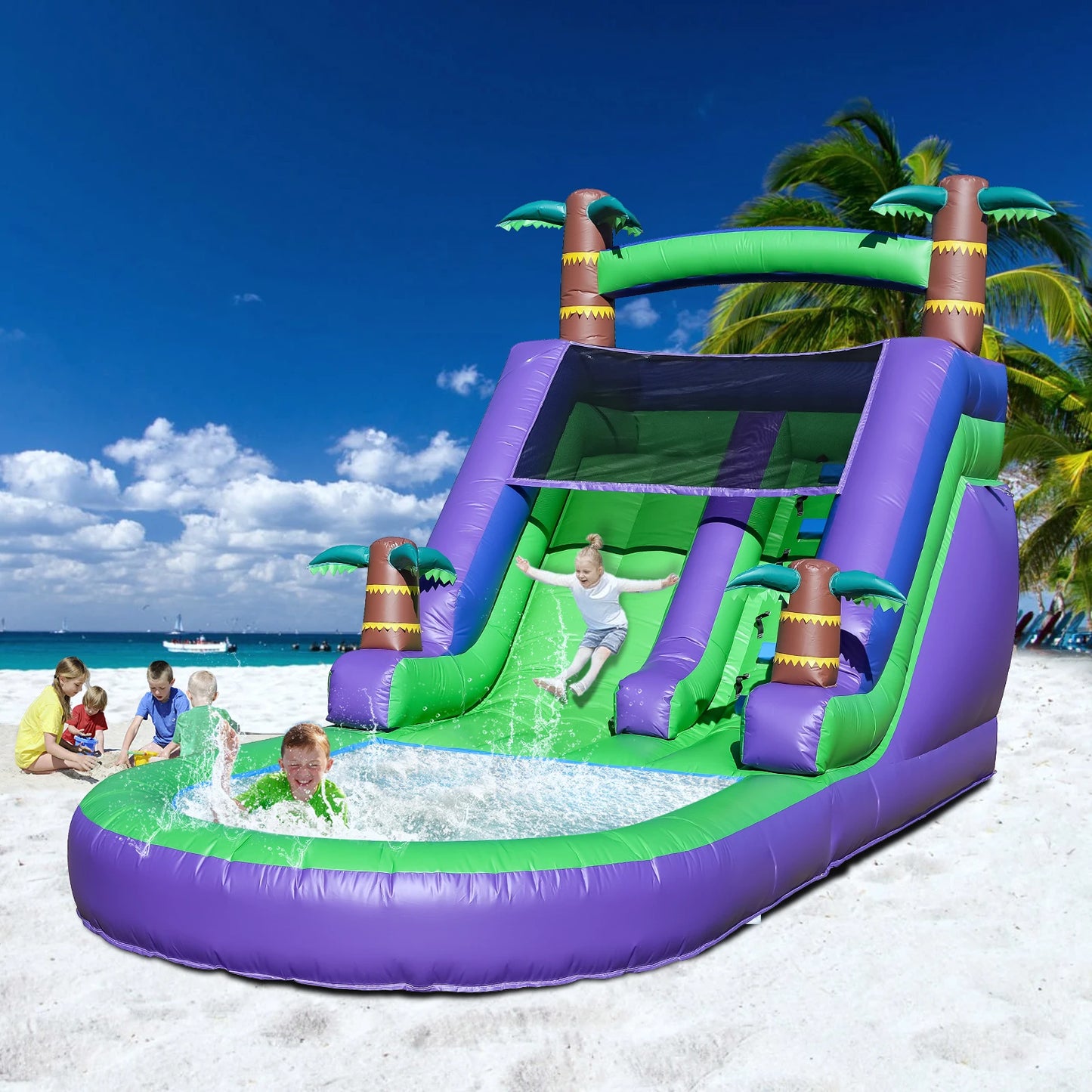 Children's Playground Inflatable Water Slide & Bounce House