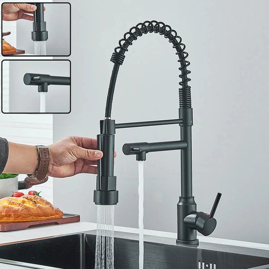 Pull Down Sink Faucet, Deck Mounted