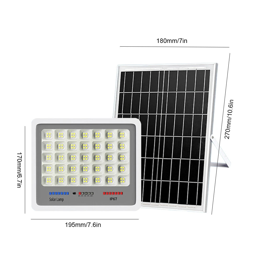 High-power Solar Lamp, Auto-On/Off, Includes Remote Control