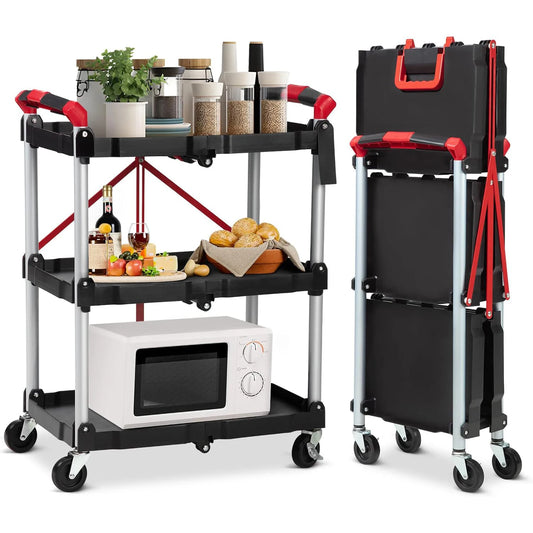 3 Tier Folding Utility Cart