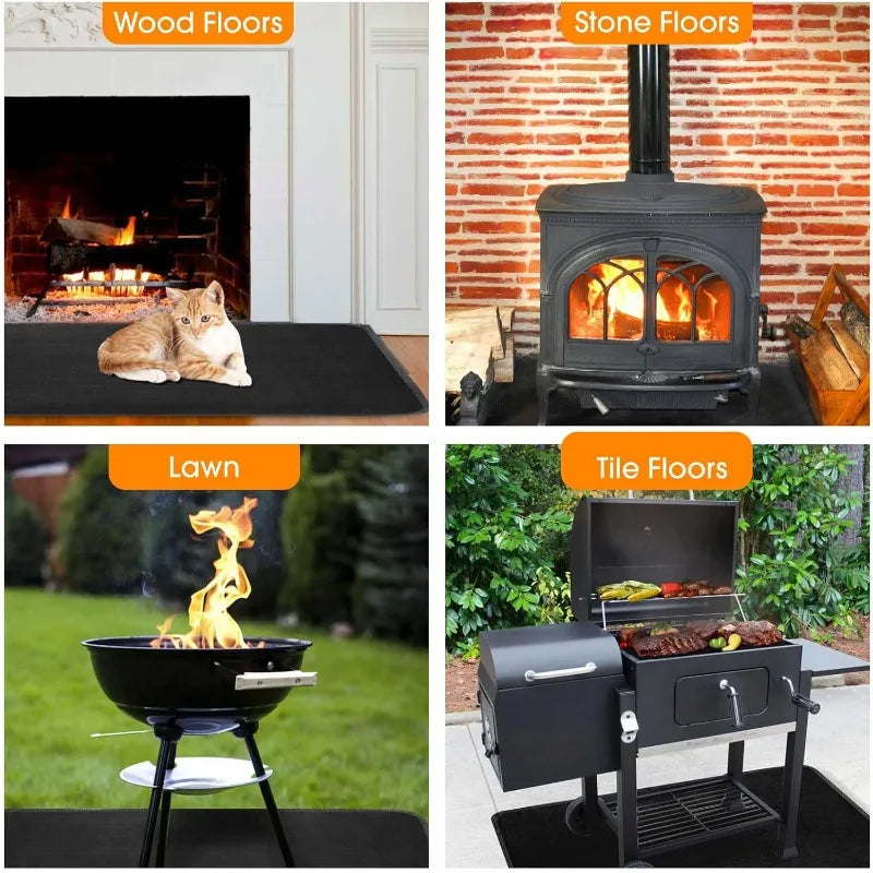 Grill Mat for Outdoor Grill Deck Protector