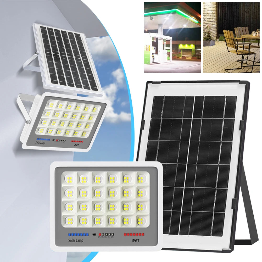 High-power Solar Lamp, Auto-On/Off, Includes Remote Control