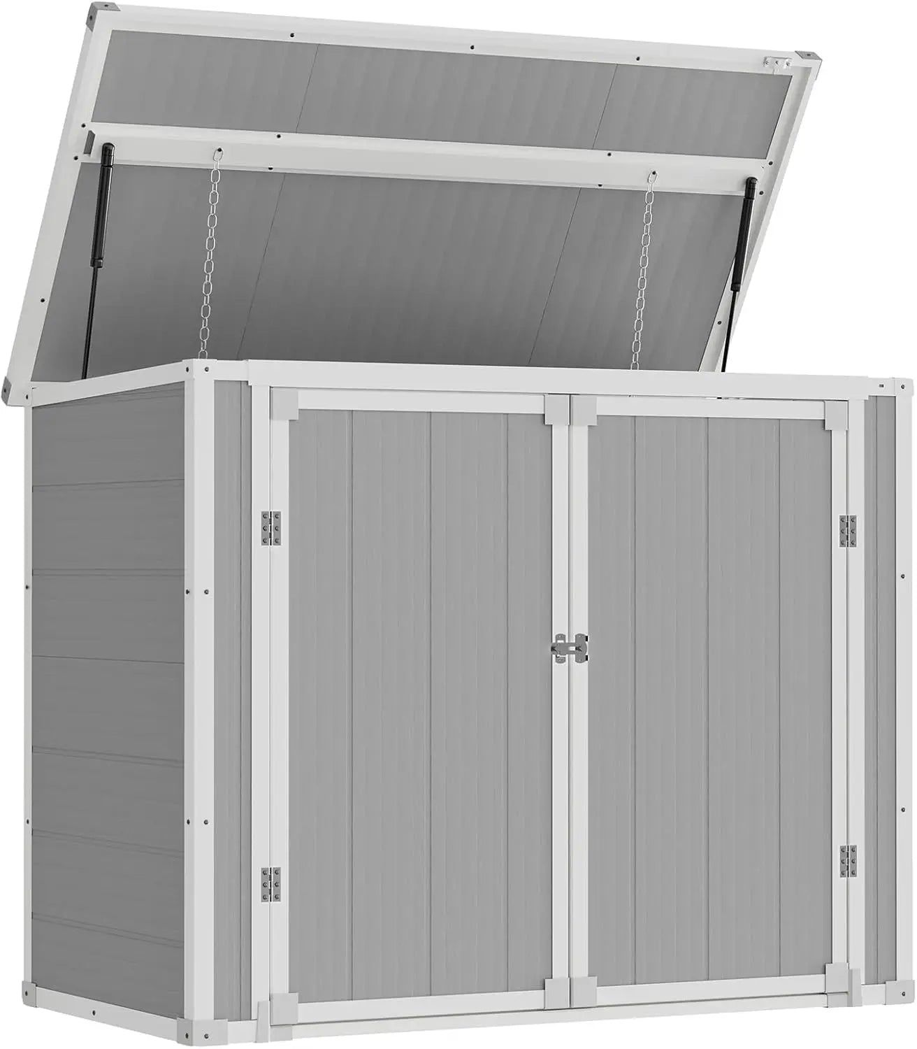 41 Cu Ft Outdoor Resin Storage Shed, Horizontal, Weather Resistance, Floor Included