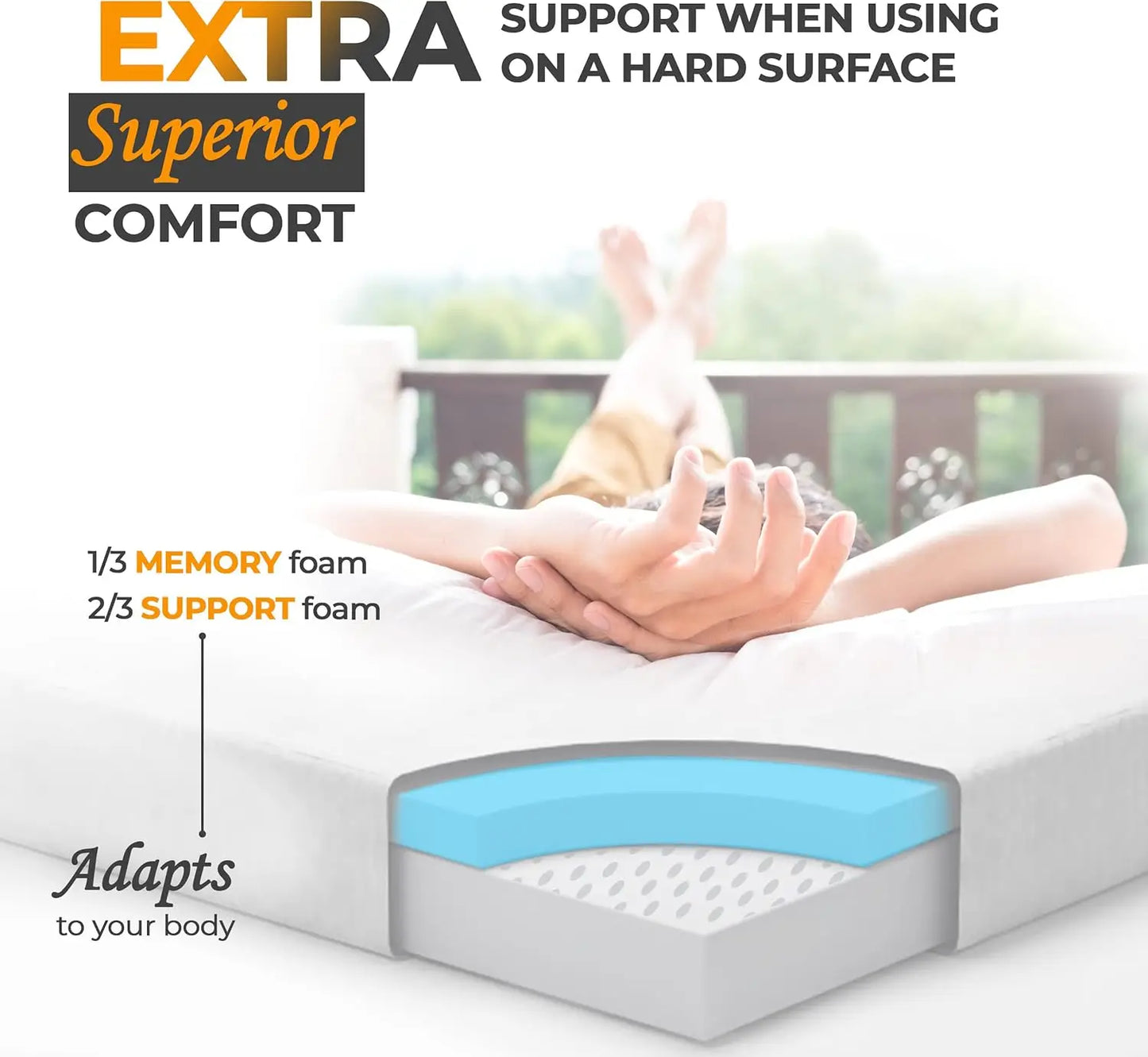 Memory Foam Camping Mattress Pad