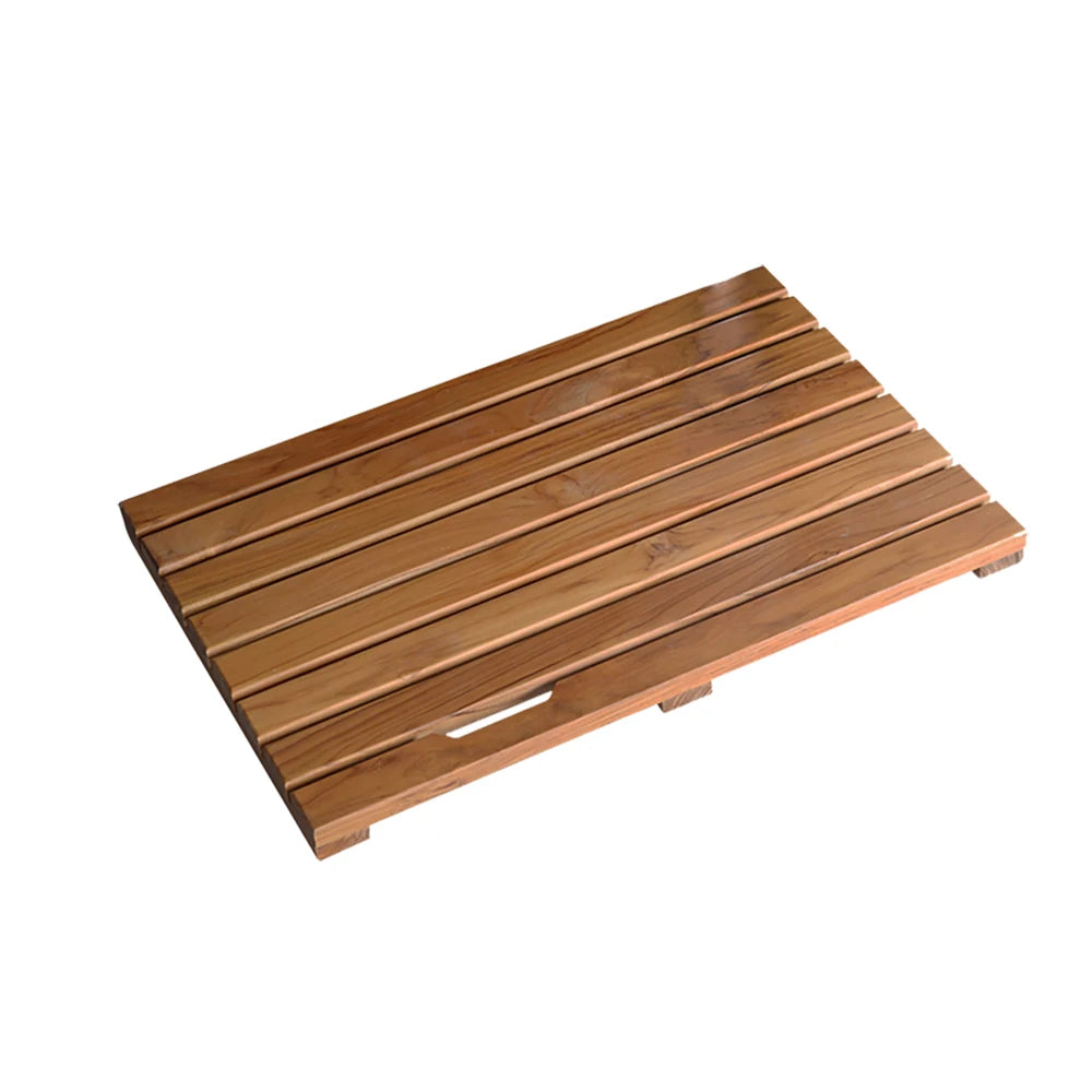Solid Teak Wood Bathroom Shower Mat