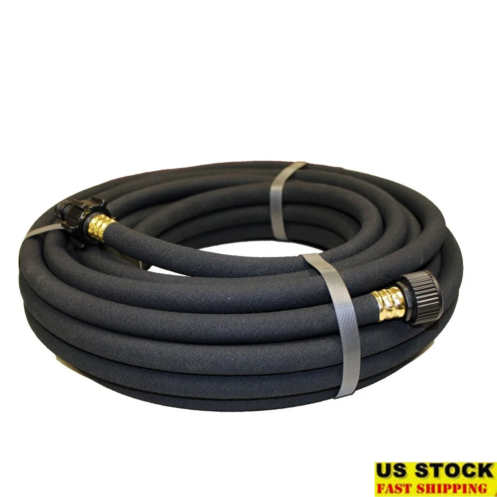 Heavy Duty Rain Barrel Soaker Hose, 0.5inch x 50ft Gradual Water Release Garden Irrigation, Compatible with Standard 3/4 inch threaded spigots