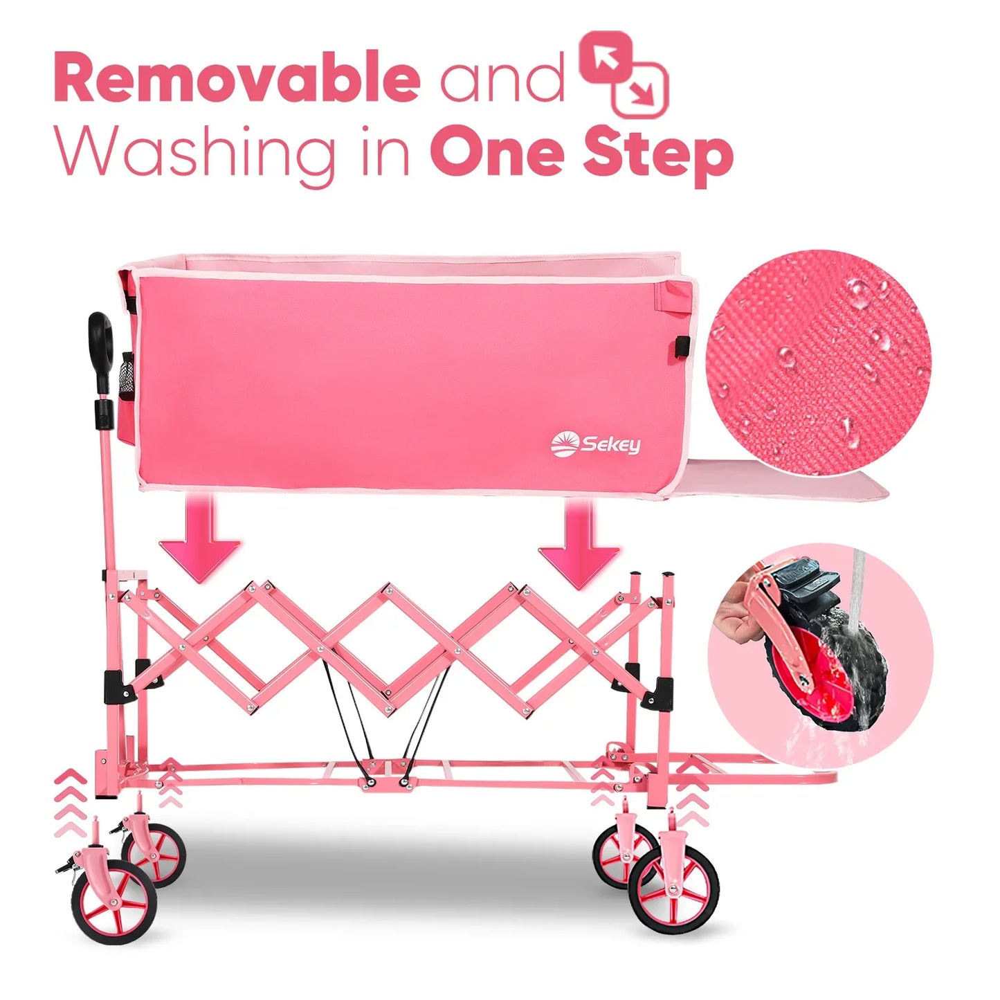Collapsible Wagon with 52" Extender