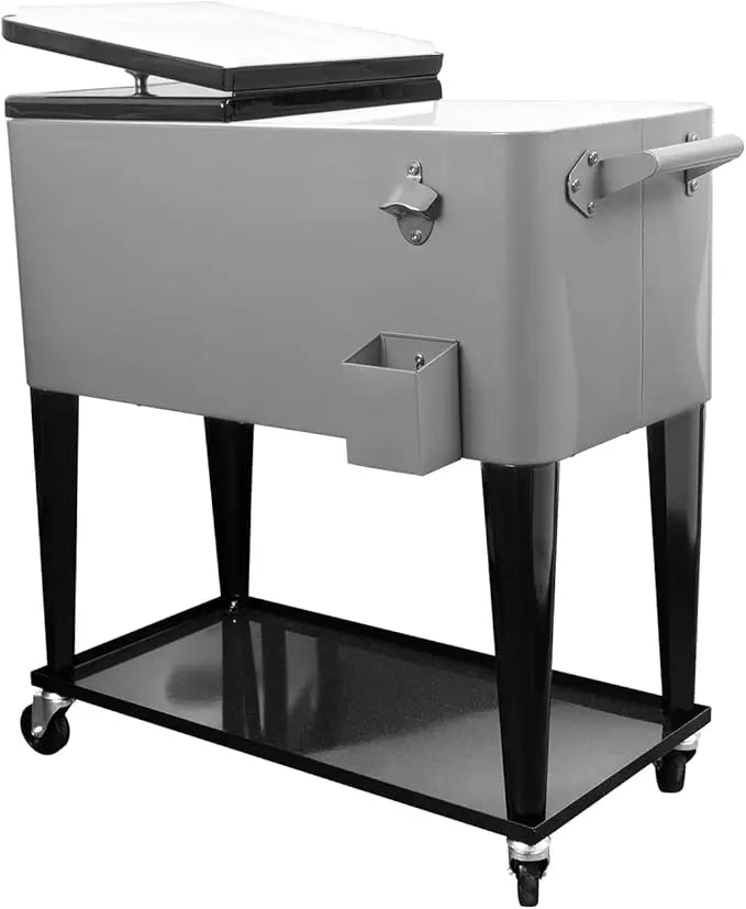 80 Qt Portable Rolling Cooler/Ice Chest