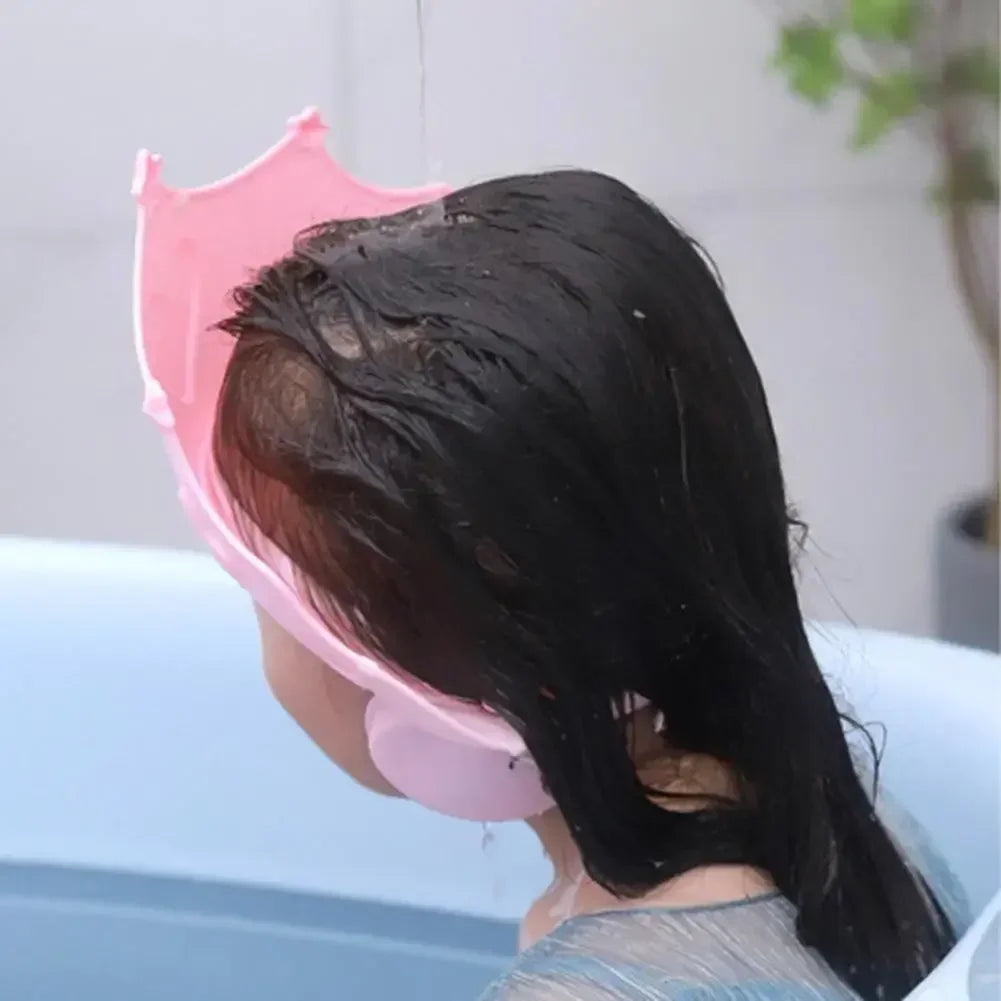 Kids Eye & Ear Protection Hair Wash Hat, Soft